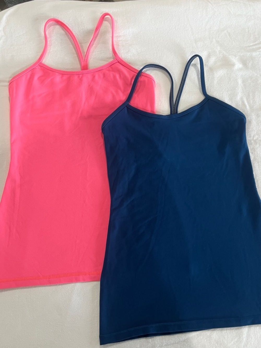 lululemon athletica Slim Racerback Tank Duo - Hot Pink & Navy